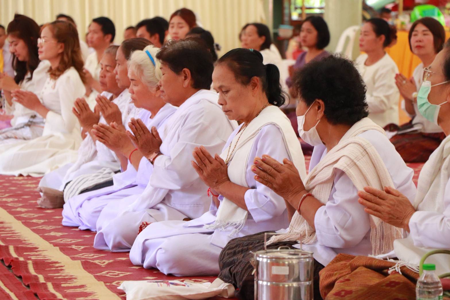 พช.ขอนแก่น : เข้าร่วมโครงการเข้าวัดปฎิบัติธรรมสวนะ ศรัทธาอิ่มบุญ อุดหนุนชุมชน จังหวัดขอนแก่น ประจำปีงบประมาณ พ.ศ. 2568