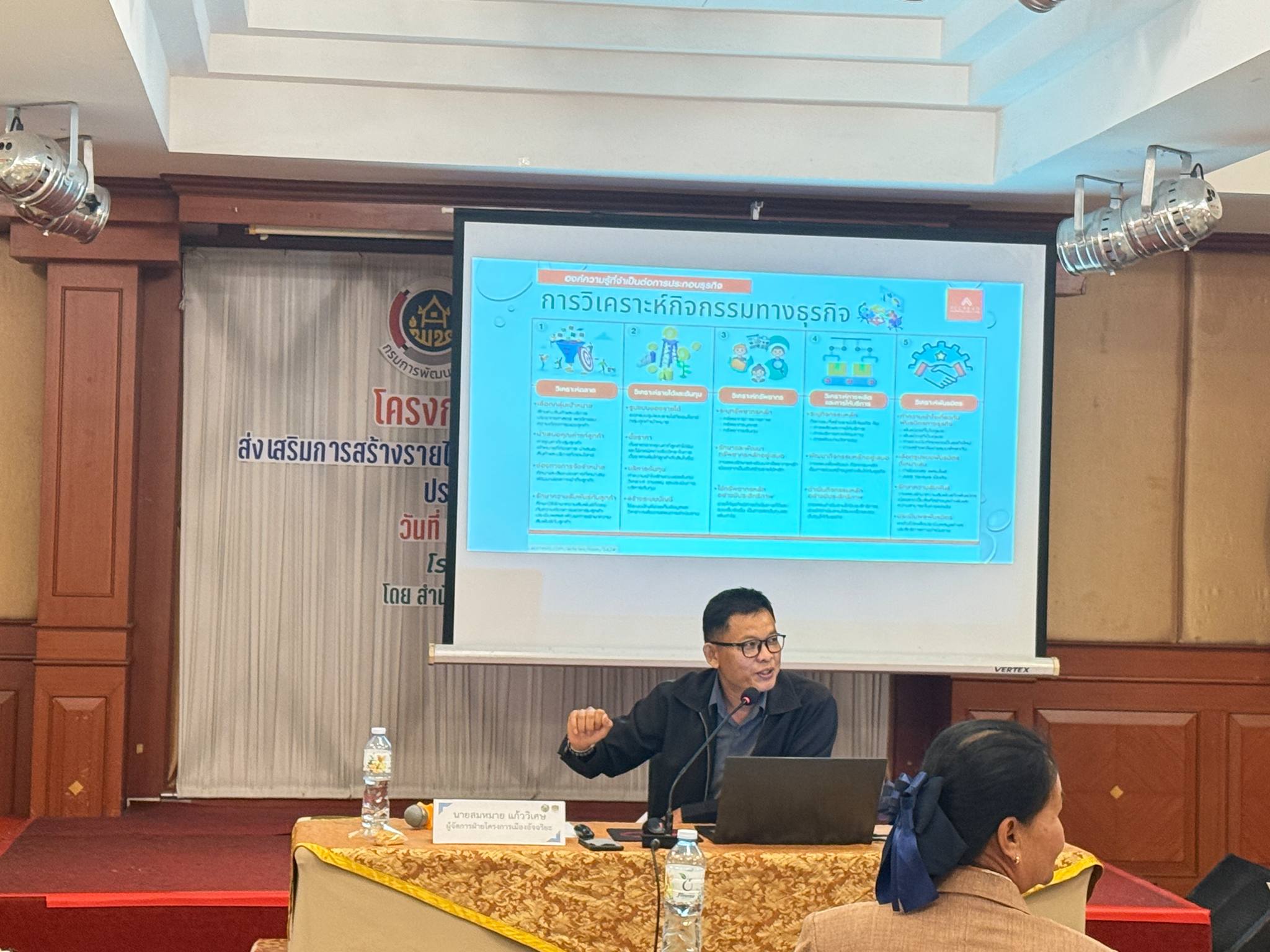 จังหวัดขอนแก่น : ดำเนินโครงการประชุมเชิงปฏิบัติการส่งเสริมการสร้างรายได้จากกิจการอาหารปลอดภัยระดับจังหวัด ประจำปีงบประมาณ พ.ศ. 2568 ระหว่างวันที่ 22 – 23 พฤษภาคม 2568 ณ ห้องอัพทาวน์ โรงแรมขอนแก่นโฮเต็ล ตำบลในเมือง อำเภอเมืองขอนแก่น จังหวัดขอนแก่น
