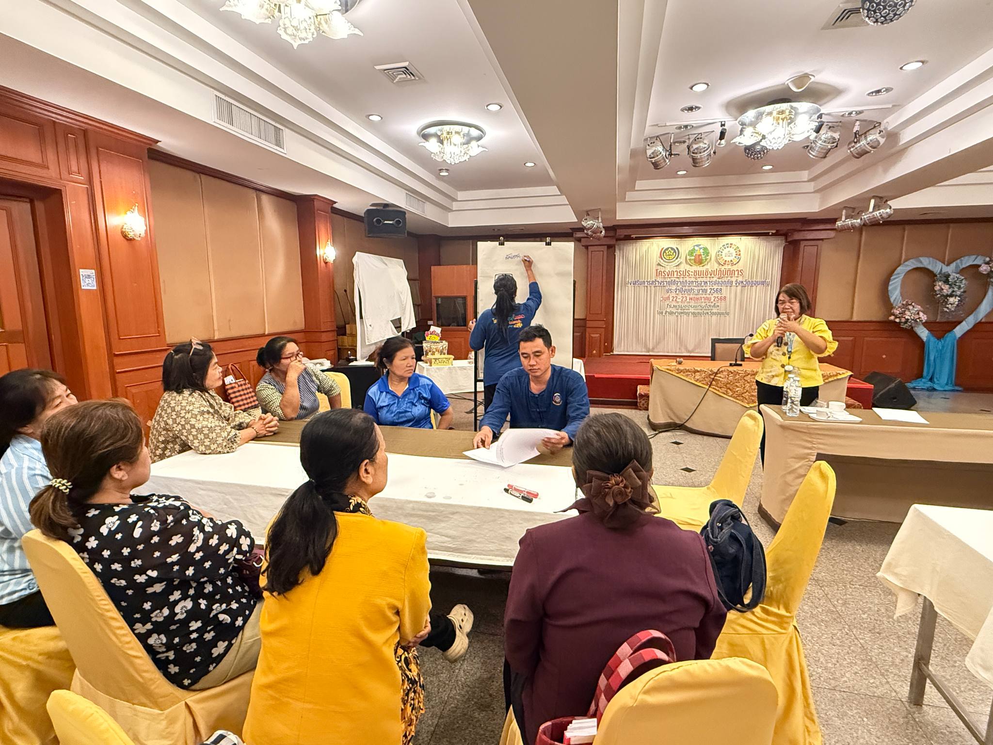จังหวัดขอนแก่น : ดำเนินโครงการประชุมเชิงปฏิบัติการส่งเสริมการสร้างรายได้จากกิจการอาหารปลอดภัยระดับจังหวัด ประจำปีงบประมาณ พ.ศ. 2568 ระหว่างวันที่ 22 – 23 พฤษภาคม 2568 ณ ห้องอัพทาวน์ โรงแรมขอนแก่นโฮเต็ล ตำบลในเมือง อำเภอเมืองขอนแก่น จังหวัดขอนแก่น