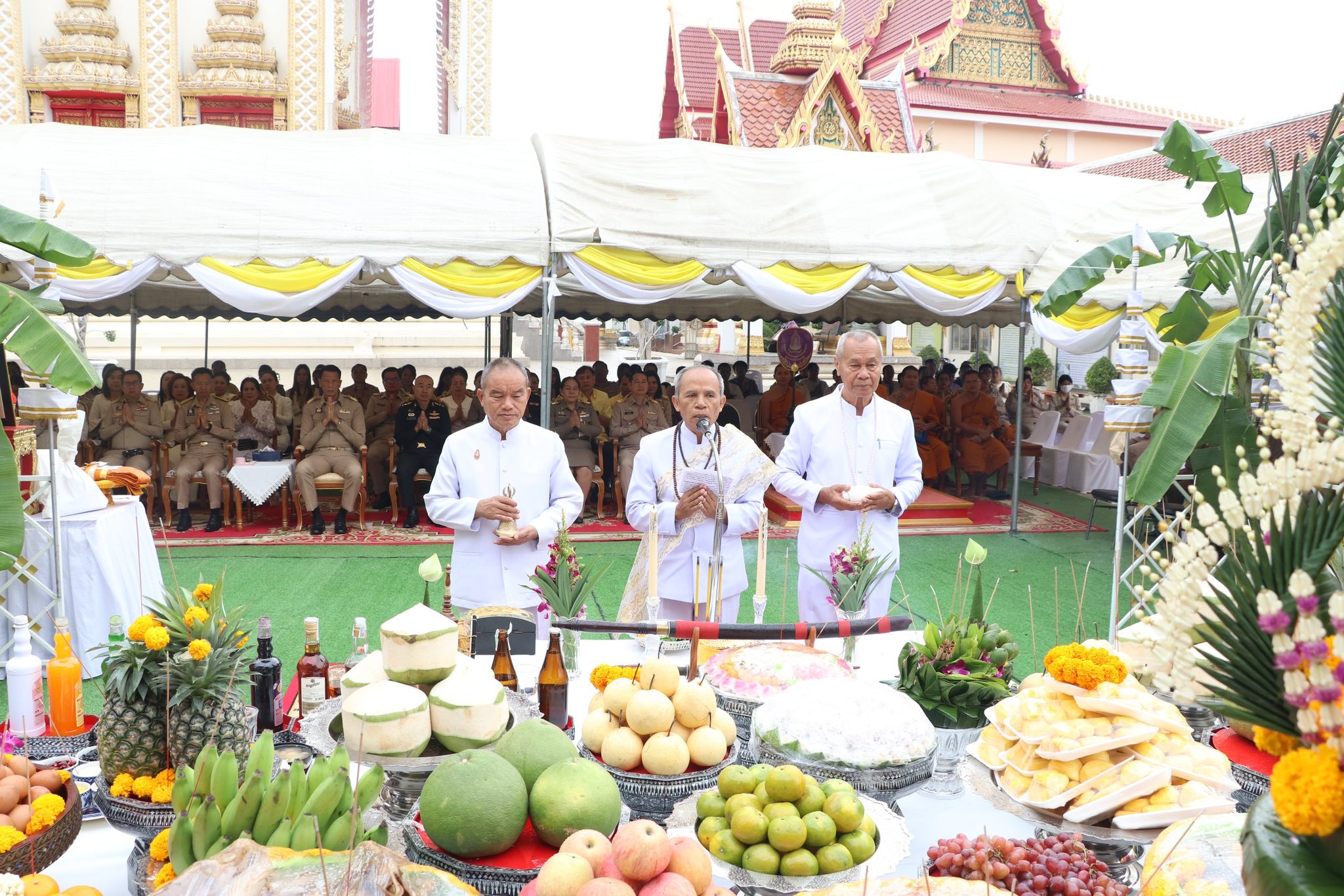 จังหวัดขอนแก่น : จัดพิธีบวงสรวงสิ่งศักดิ์สิทธิ์ในพิธีการศพที่ได้รับพระราชทาน