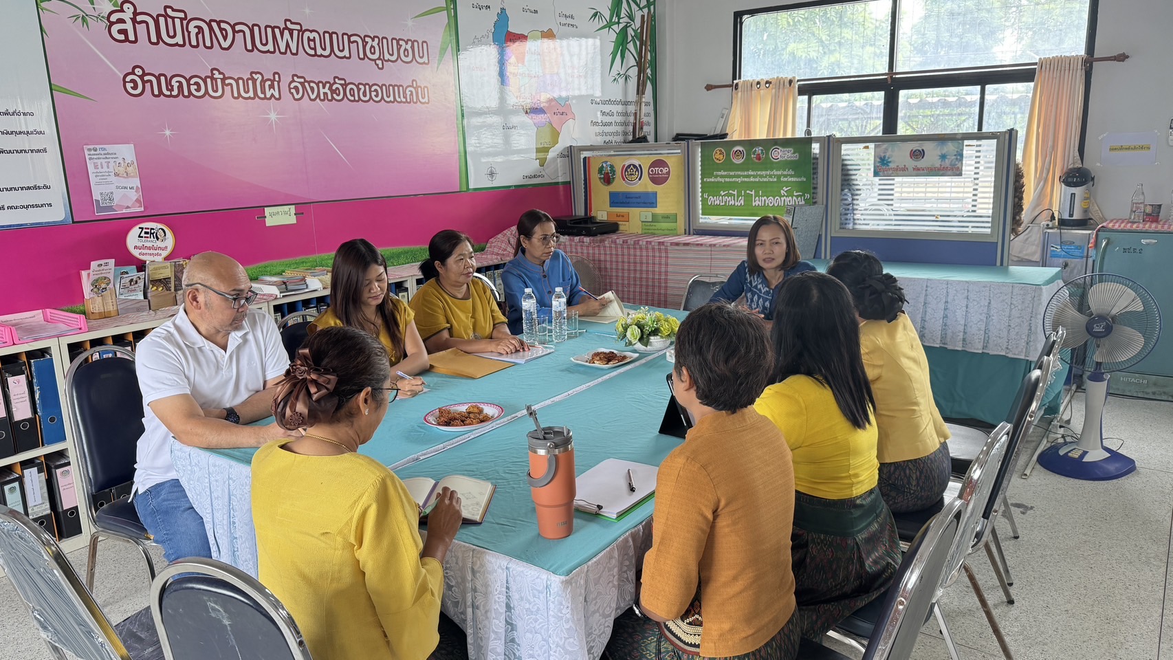 พช.ขอนแก่น : ลงพื้นที่ประเมินผลการดำเนินงาน “สำนักงานพัฒนาชุมชนอำเภอใสสะอาด ประจำปี 2568  ณ อำเภอชนบท อำเภอบ้านไผ่ อำเภอบ้านแฮด