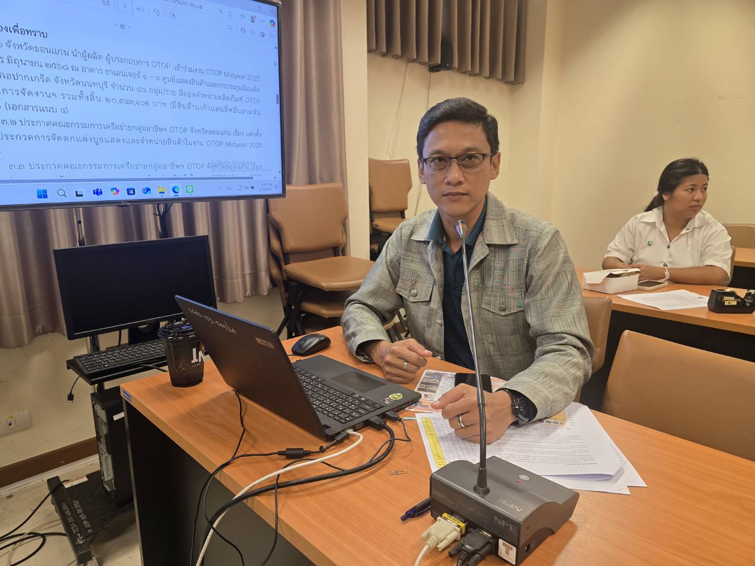 พช.ขอนแก่น : ประชุมคณะกรรมการเครือข่ายกลุ่มอาชีพ และผู้ผลิต ผู้ประกอบการหนึ่งตำบลหนึ่งผลิตภัณฑ์ จังหวัดขอนแก่น ครั้งที่ 1/2568