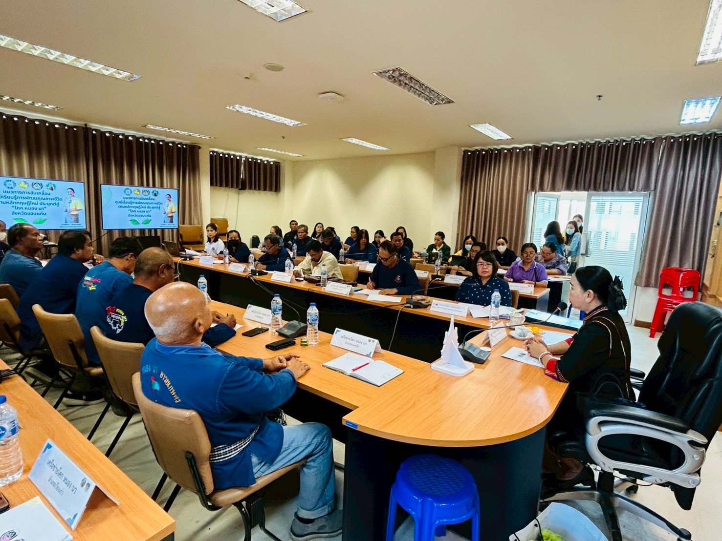 พช.ขอนแก่น : ประชุมเชิงปฏิบัติการสนับสนุนการขับเคลื่อนเครือข่ายศูนย์เรียนรู้การพัฒนาชุมชนคุณภาพชีวิตตามหลักทฤษฎีใหม่ ประยุกต์สู่ “โคก หนอง นา” ระดับจังหวัด ครั้ง 2/2568