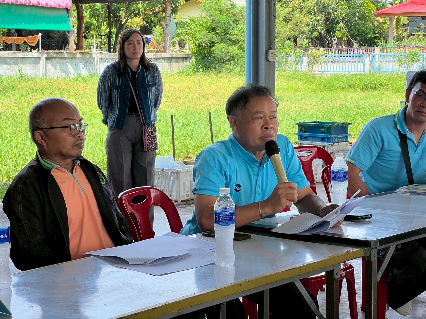 พช.ขอนแก่น : ร่วมออกตรวจสอบการขออนุญาตใช้ตราสัญลักษณ์สิ่งบ่งชี้ทางภูมิศาสตร์ (GI) ไทย “มะม่วงน้ำดอกไม้สีทองบ้านแฮดขอนแก่น”