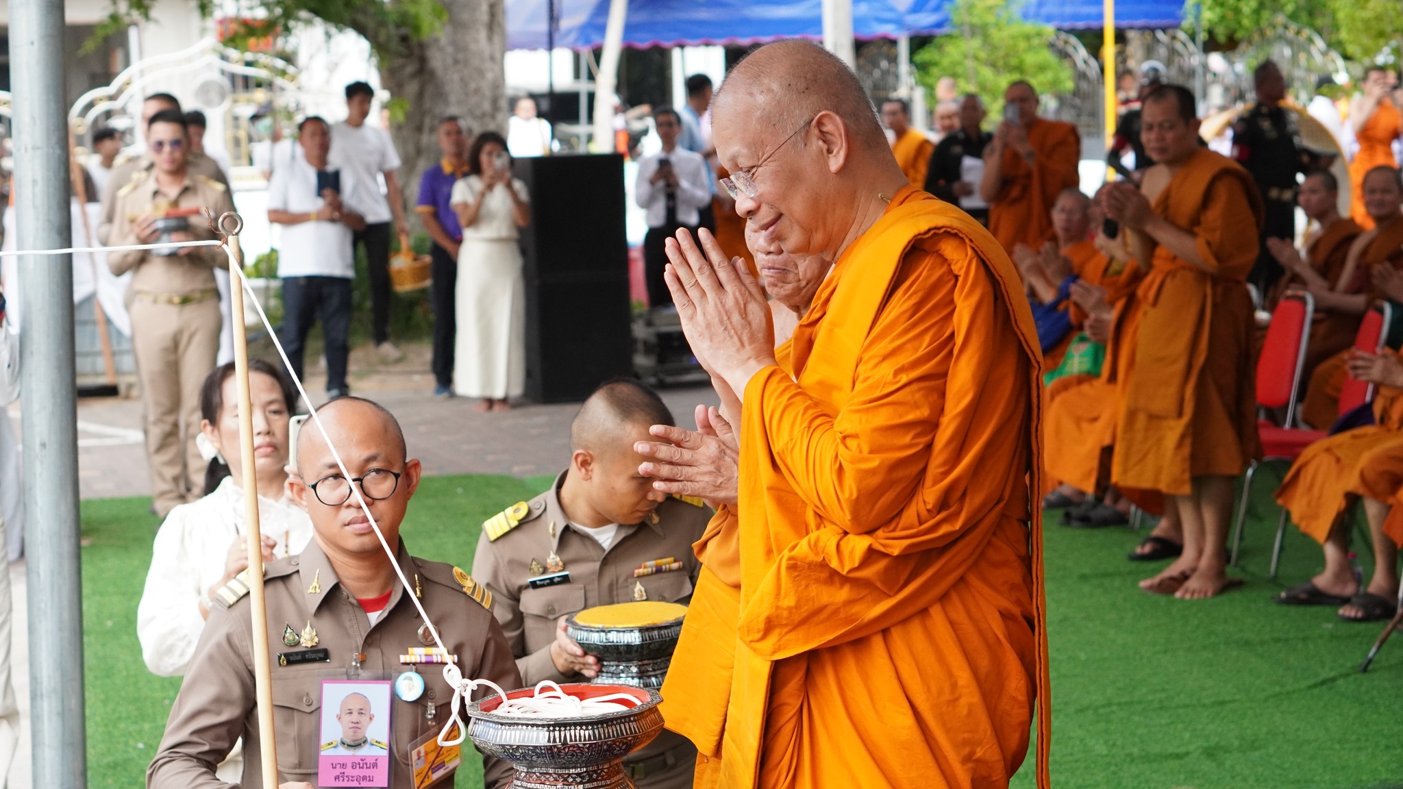 พช.ขอนแก่น : พิธีทำบุญฉลองอายุวัฒนมงคล 75 ปี 54 พรรษา พระเทพวิสุทธิคุณ (ถนอม ชินวํโส น.ธ.เอก, ป.ธ.6) เจ้าอาวาสวัดหนองแวง พระอารามหลวง และเจ้าคณะจังหวัดขอนแก่น