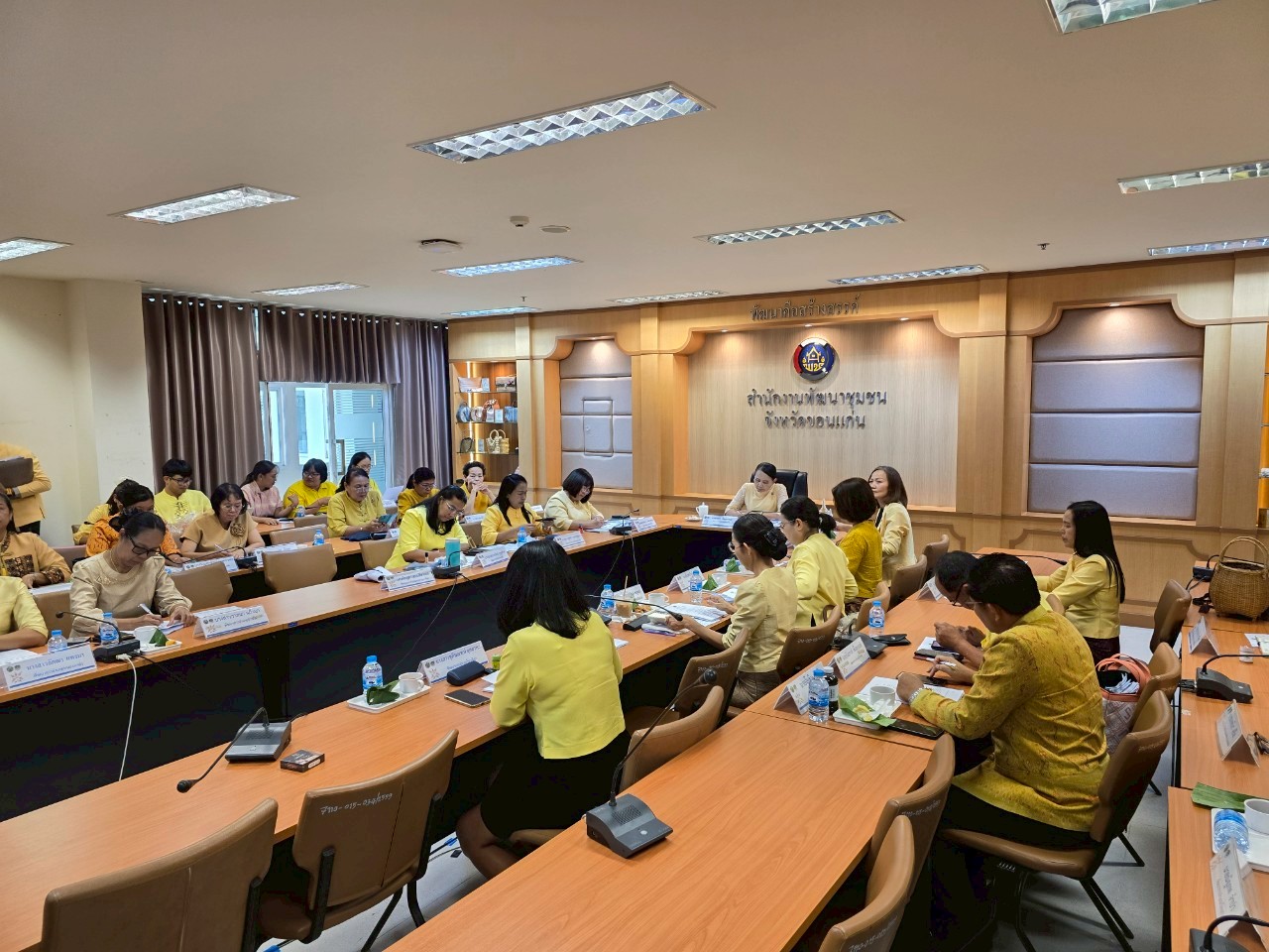 พช.ขอนแก่น : ร่วมการประชุมกรมการพัฒนาชุมชน ครั้งที่ 7/2568 ผ่านระบบวีดิทัศน์ทางไกล (Video Conference)