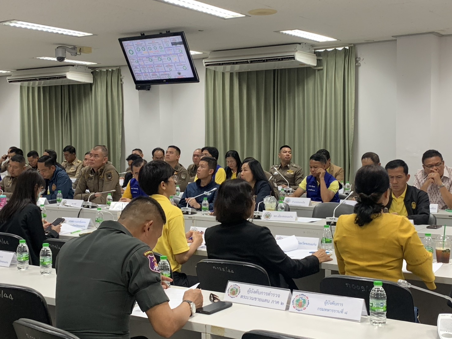 พช.ขอนแก่น : เข้าร่วมประชุมศูนย์อำนวยการป้องกันและปราบปรามยาเสพติดจังหวัดขอนแก่น