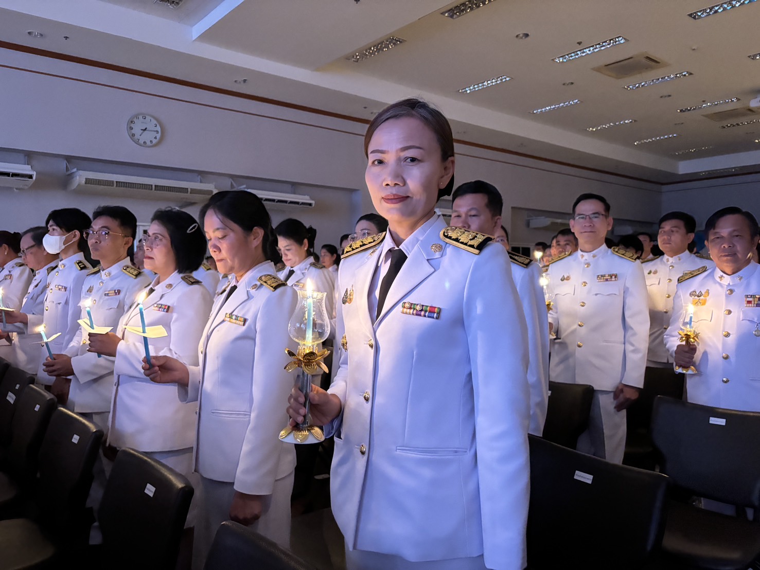 จังหวัดขอนแก่น : ประกอบพิธีถวายเครื่องราชสักการะและวางพานพุ่ม พิธีจุดเทียนถวายพระพรชัยมงคล สมเด็จพระนางเจ้าสิริกิติ์ พระบรมราชินีนาถ พระบรมราชชนนีพันปีหลวง เนื่องในโอกาสวันเฉลิมพระชนมพรรษา 12 สิงหาคม 2568