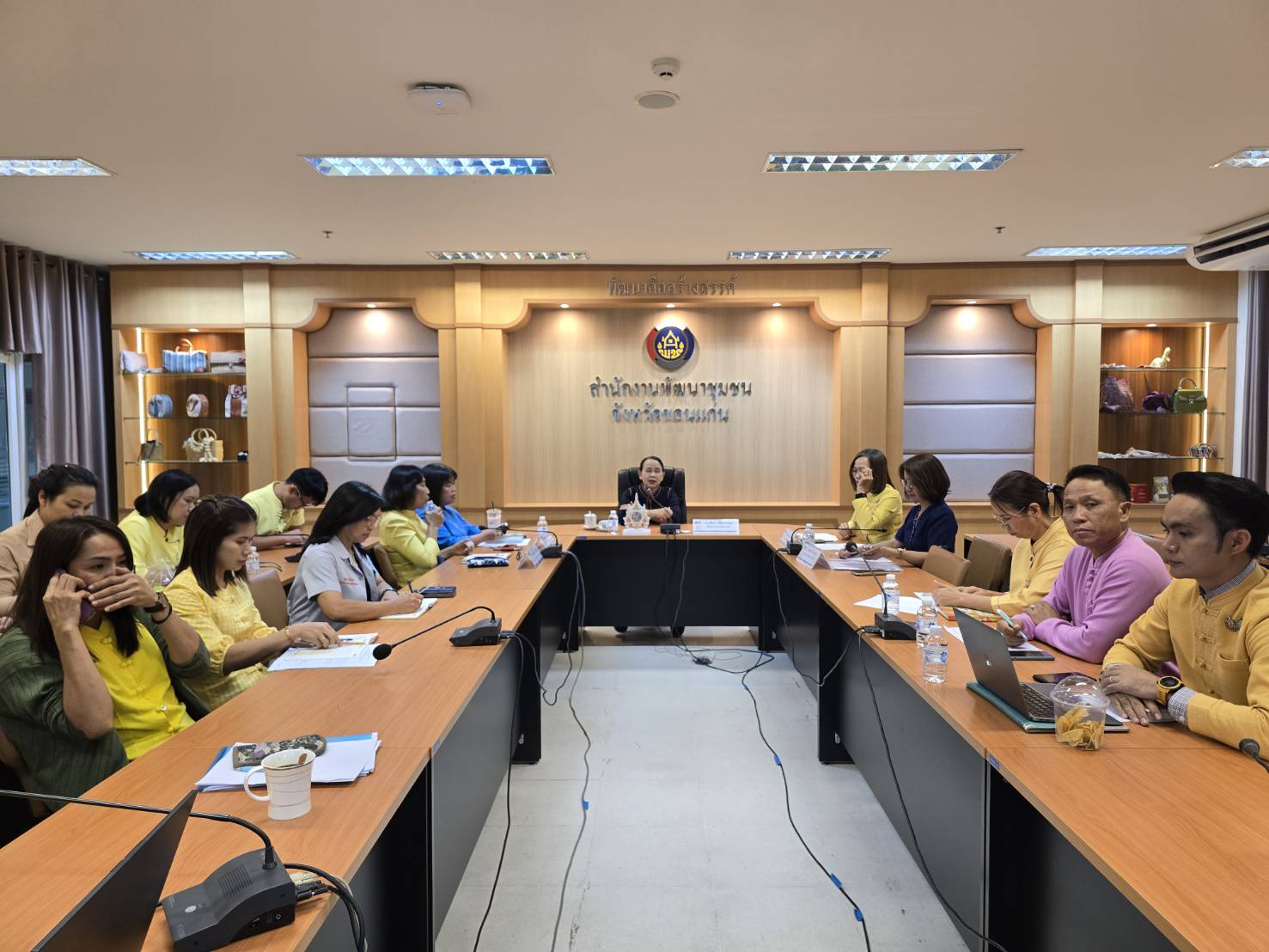พช.ขอนแก่น : ประชุมประสานแผน สำนักงานพัฒนาชุมชนจังหวัดขอนแก่น ครั้งที่ 8/2568