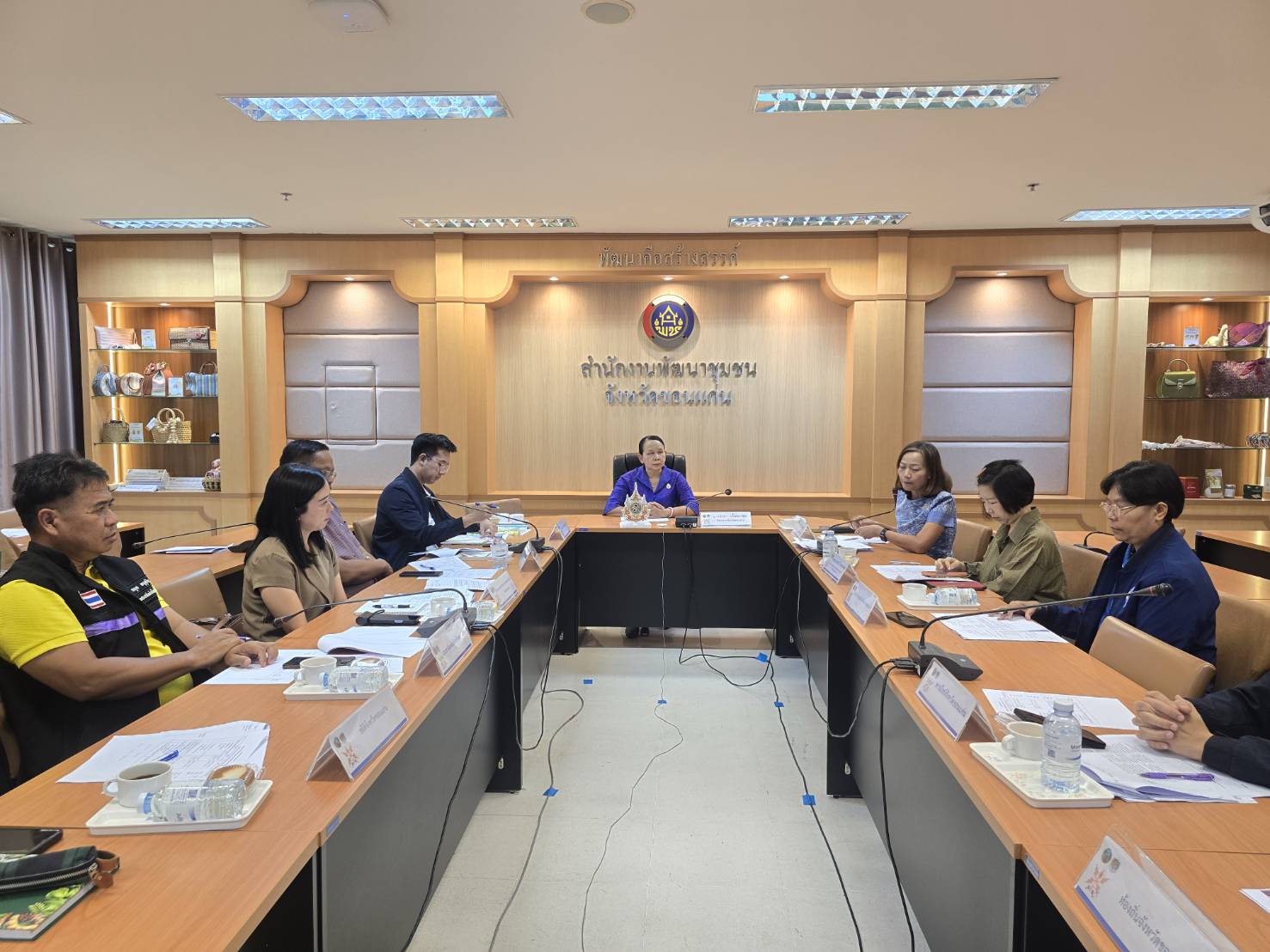 พช.ขอนแก่น : จัดประชุมหัวหน้าคณะทำงานขับเคลื่อนการจัดงาน World Ikat Textiles Symposium 2025