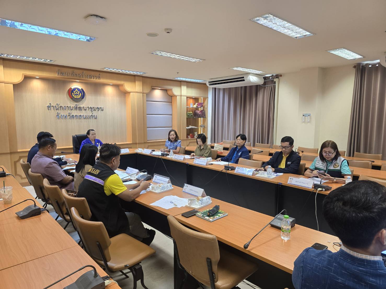 พช.ขอนแก่น : จัดประชุมหัวหน้าคณะทำงานขับเคลื่อนการจัดงาน World Ikat Textiles Symposium 2025