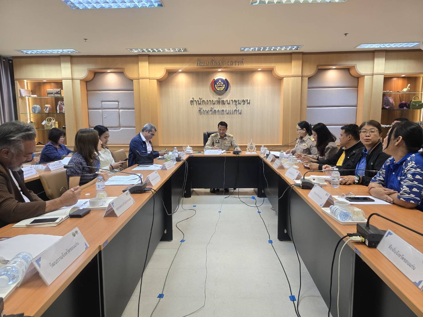 พช.ขอนแก่น : จัดประชุมคณะกรรมการประสาน และขับเคลื่อนนโยบายสานพลังประชารัฐประจำจังหวัด (คสป.) จังหวัดขอนแก่น ครั้งที่ 4/2568
