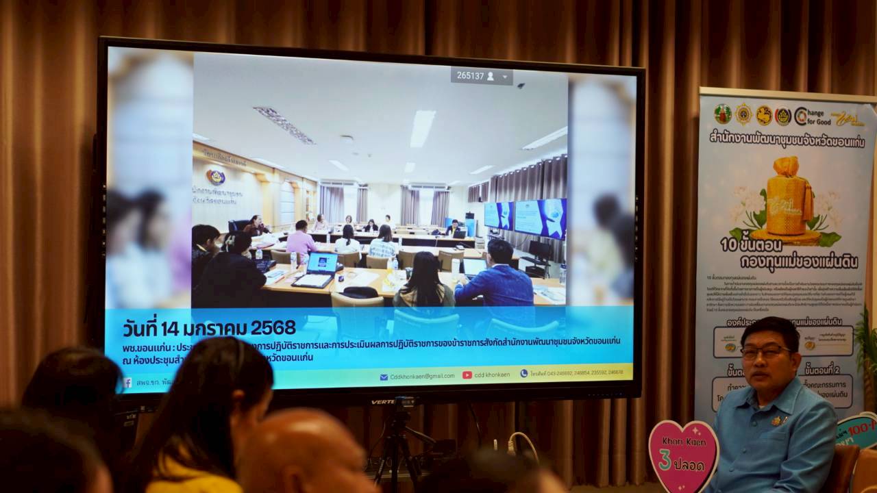 พช.ขอนแก่น : เสนอผลงานนวัตกรรม “7C : Innovation for Smarter CDD Khonkaen” บนเวที CDCA ระดับภาค ต้นแบบการเปลี่ยนผ่านงานพัฒนาชุมชน ด้วยนวัตกรรมสร้างสรรค์เพื่อชุมชน