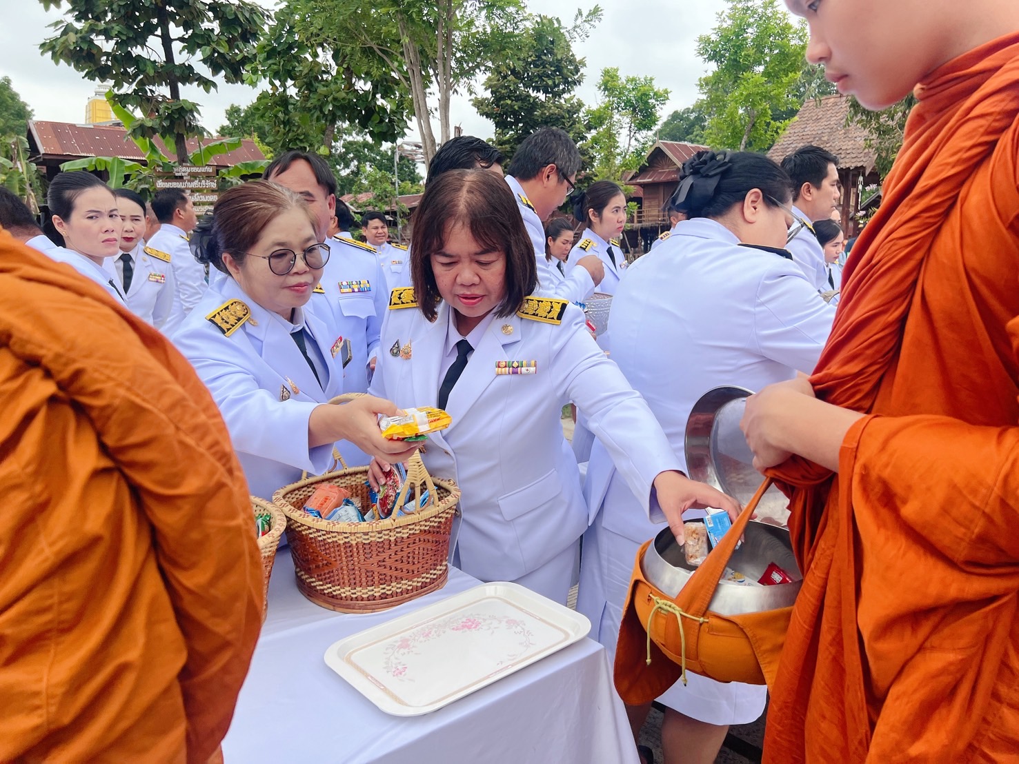 จังหวัดขอนแก่น : จัดพิธีเจริญพระพุทธมนต์และทำบุญตักบาตรถวายพระราชกุศล เนื่องในโอกาสวันเฉลิมพระชนมพรรษาสมเด็จพระนางเจ้าสิริกิติ์ พระบรมราชินีนาถ พระบรมราชชนนีพันปีหลวง 12 สิงหาคม 2568